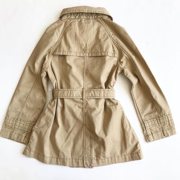 Gapkids NWT beige trench coat w/belt S(6-7Y) - Picture 5 of 5